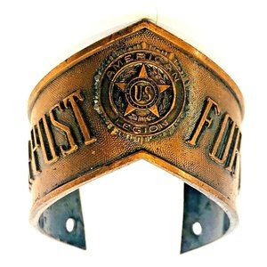 RARE Vintage US AMERICAN LEGION Honor Post for 1950 Tie Knot Cover or Bangle or